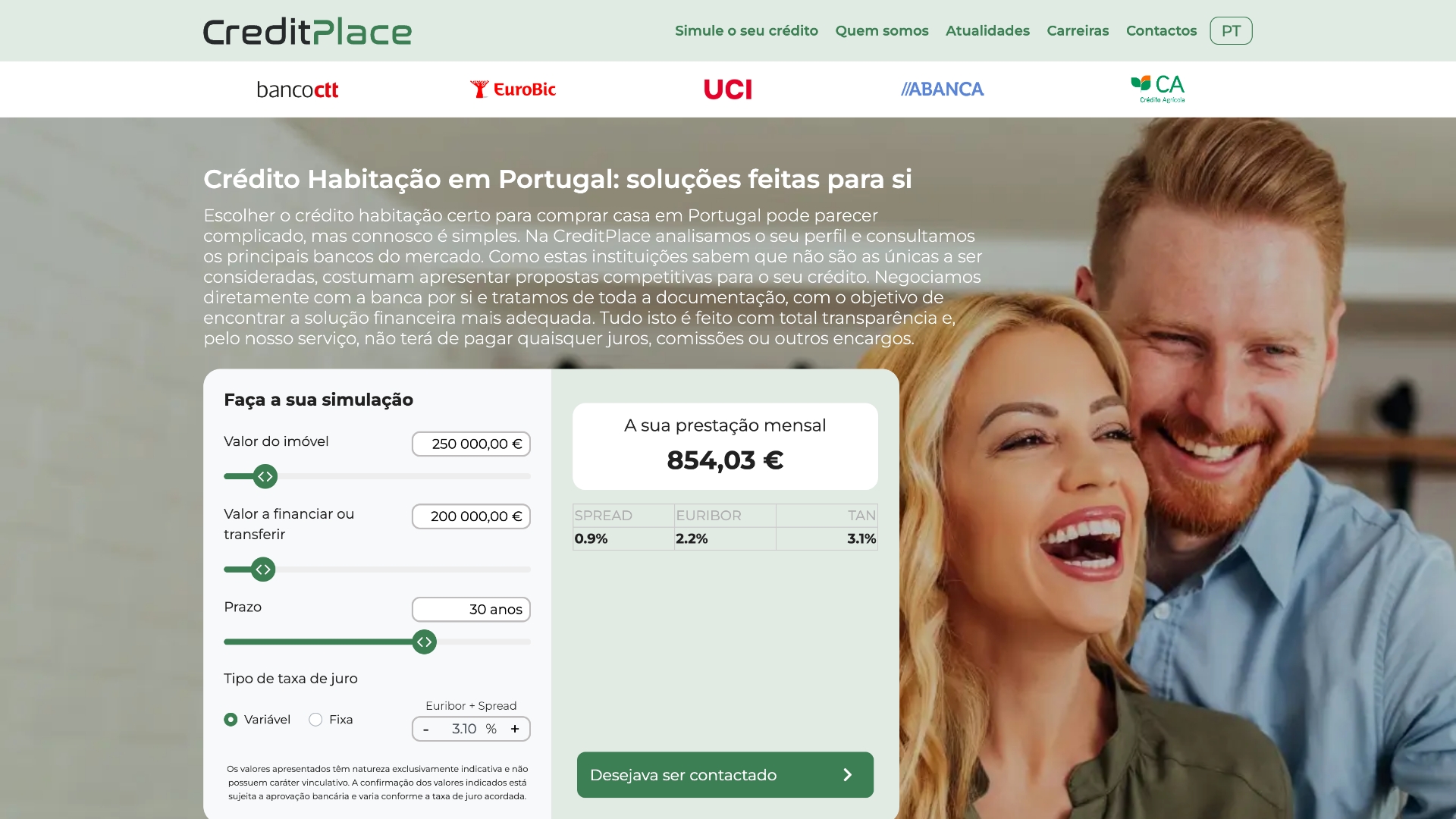  Sitio web de Creditplace 